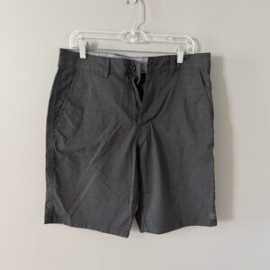 Hang Ten Men's Gray Striped Hybrid Shorts